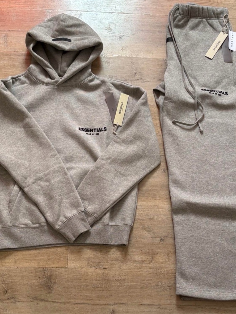 ESSENTIALS FOG Men’s Hoodie in Heather Taupe XL WITH TAG Last Set
